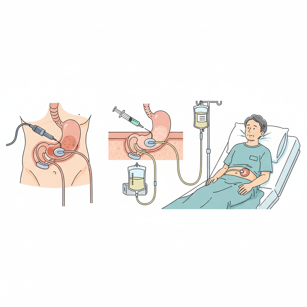PEG ile beslenme ve doğru pozisyonlandırma