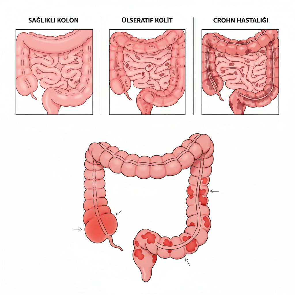 İBH (ülseratif kolit ve Crohn) şeması