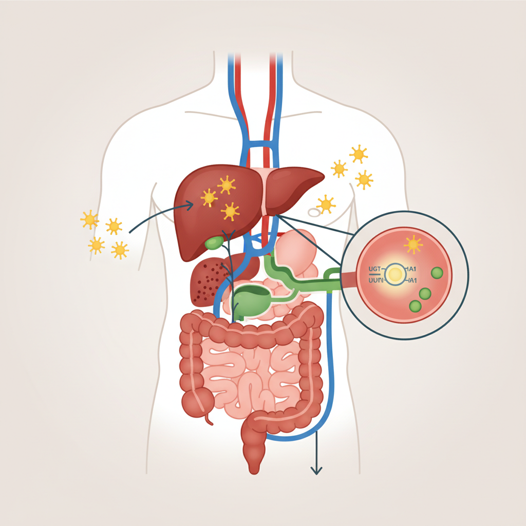 Gilbert sendromunda bilirubin döngüsü ve karaciğerin rolü