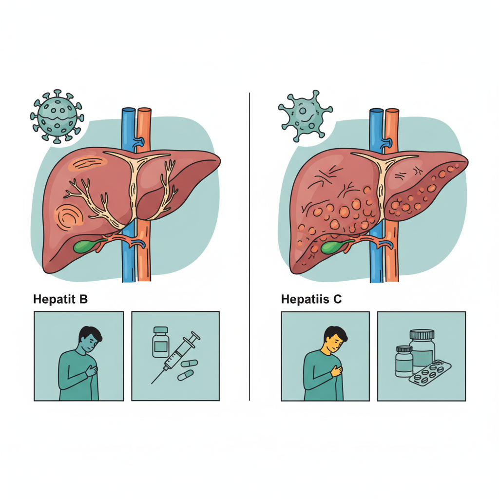Hepatit B ve C karşılaştırması