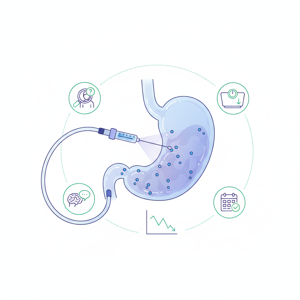 Mide botoksu aday değerlendirmesi ve danışmanlık süreci