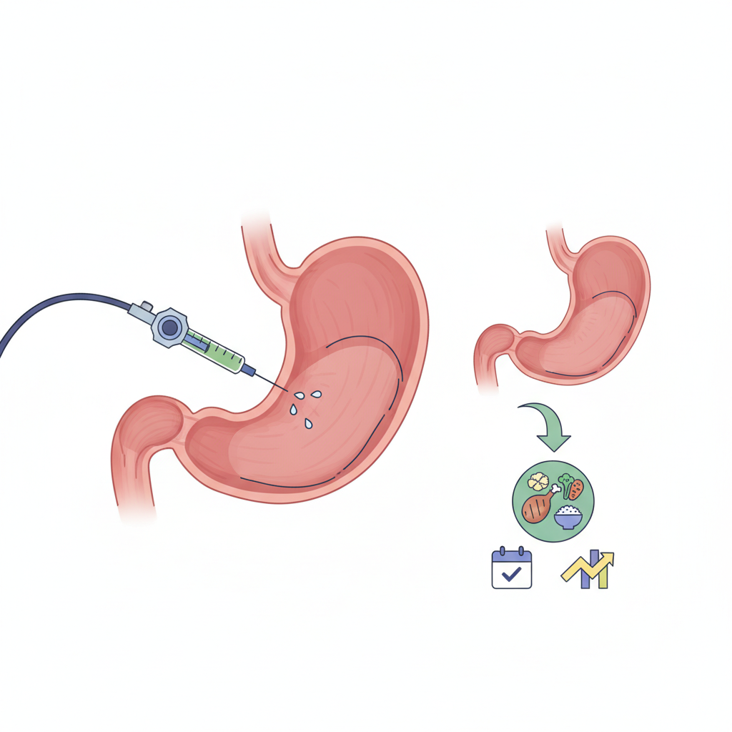 Mide botoksu sonrası beslenme ve takip planı